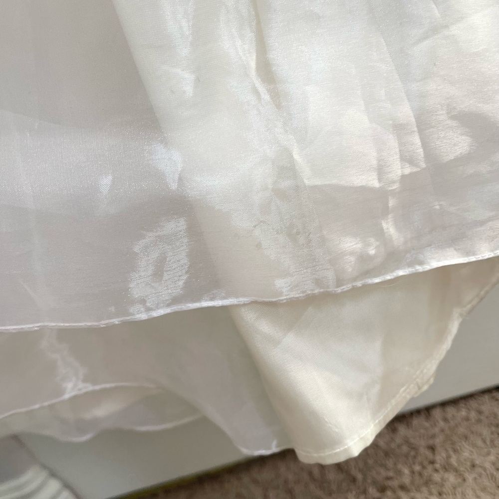 Vintage Jessica McClintock GUNNE SAX strapless Wedding Dress - Picture 7 of 9